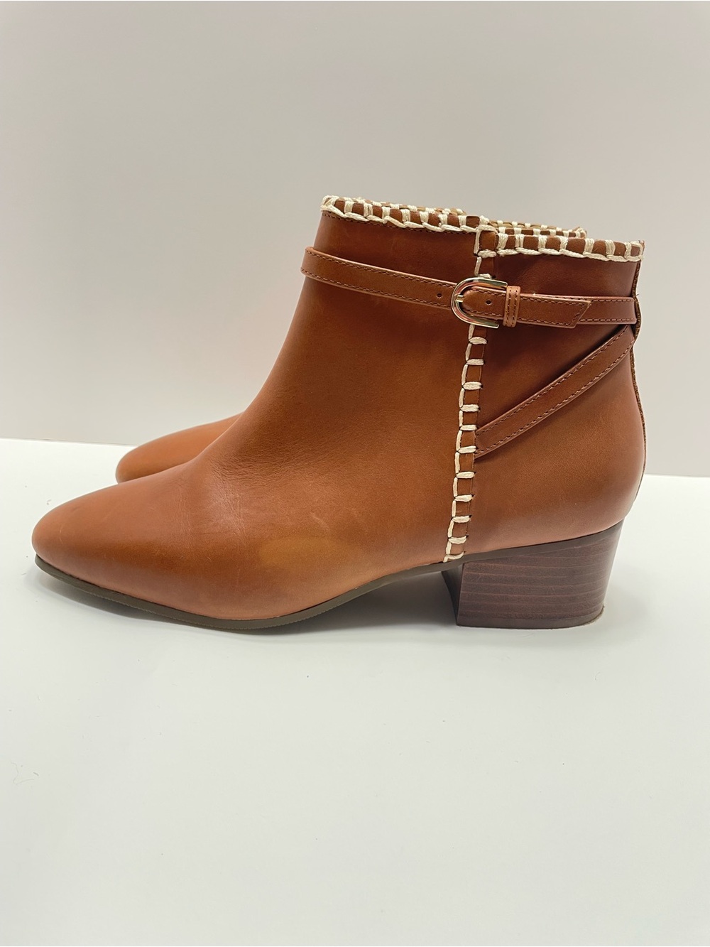 Talbots Dakota Stitch Nappa Ankle Boot Size 8.5